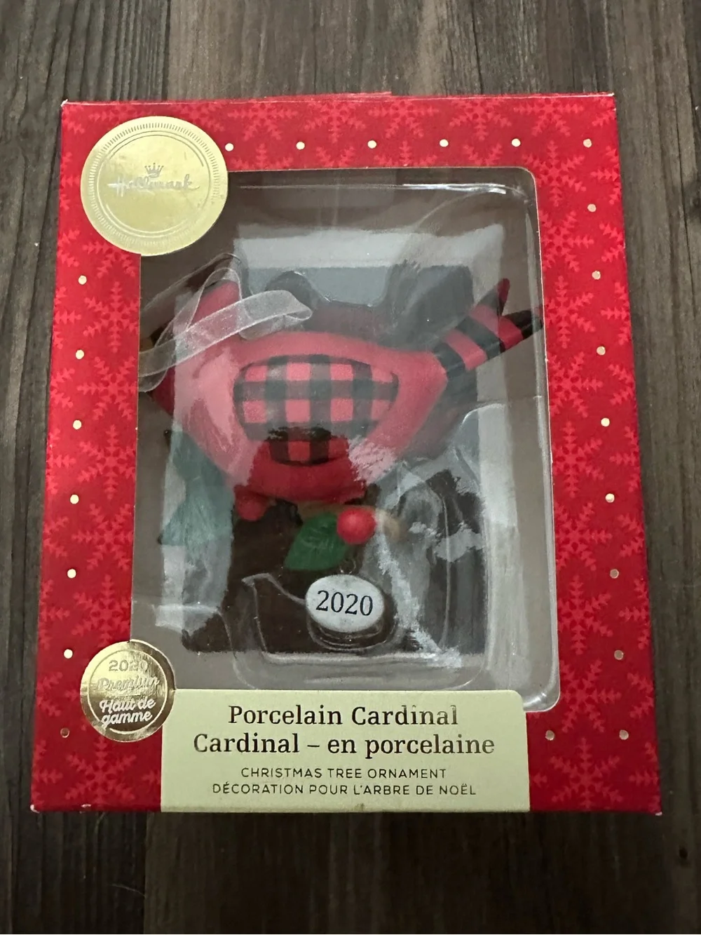 Hallmark Christmas Ornament 2020 Year-Dated, Premium Cute Cardinal, Porcelain